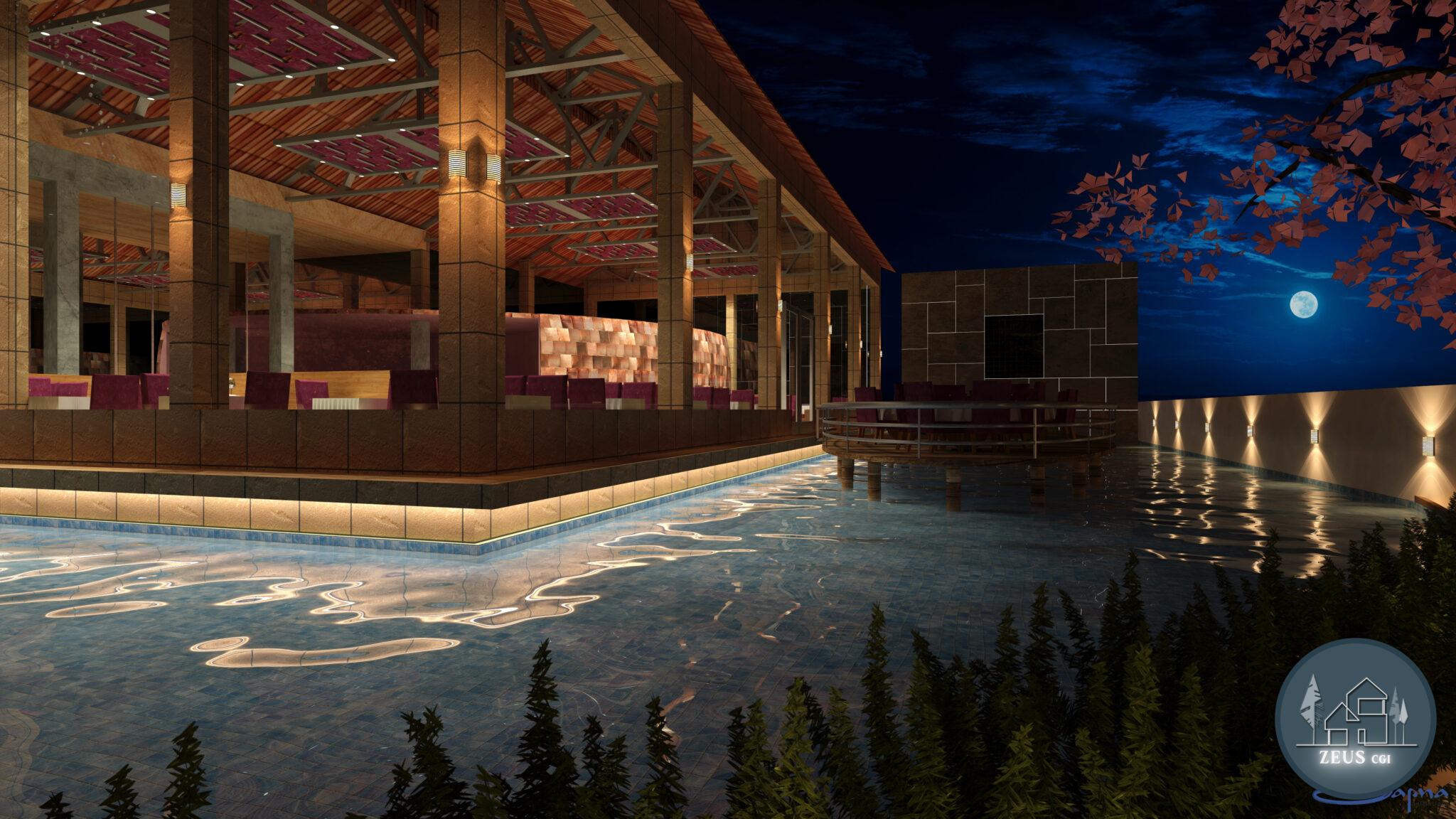 3D render of building facade exterior in Pune Maharashtra by ZeusCGI